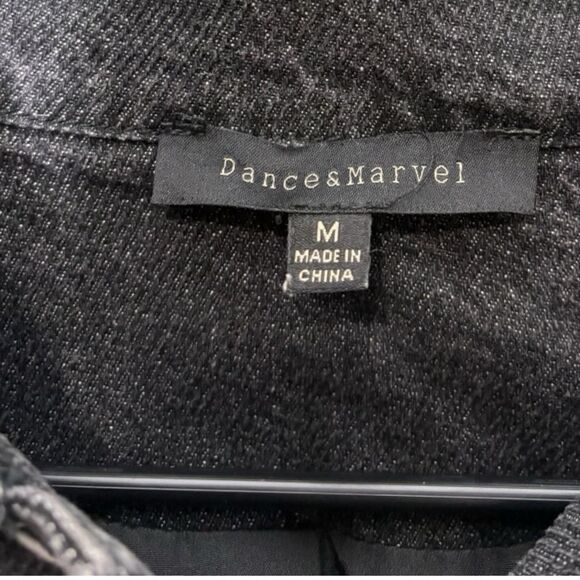 Dance & Marvel black tweed & denim jacket size medium - Picture 3 of 7